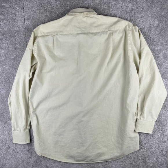 Hugo Boss Dress Shirt Men's Size 17-34/35 Ivory Textured Long Sleeve - Picture 3 of 12